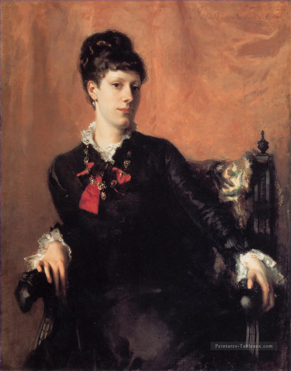 Miss Frances Sherborne Portrait de Ridley Watts John Singer Sargent Peintures à l'huile